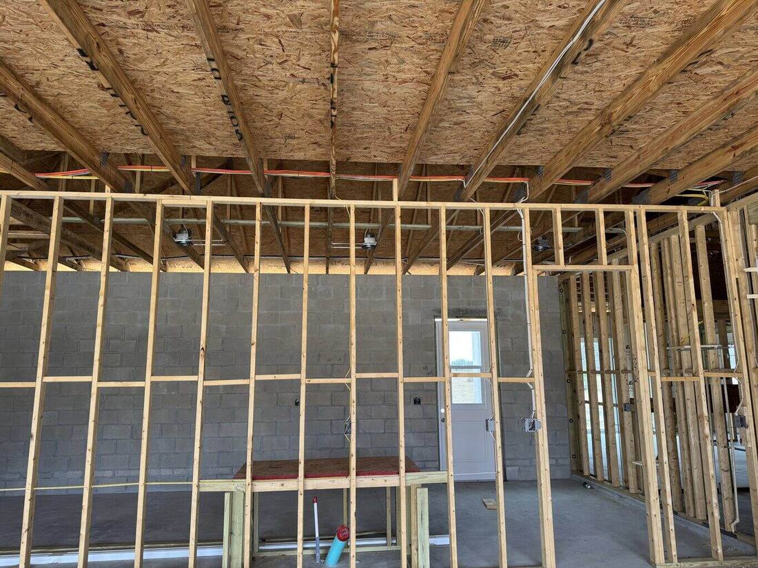 Electrical rough-in across framed interior walls